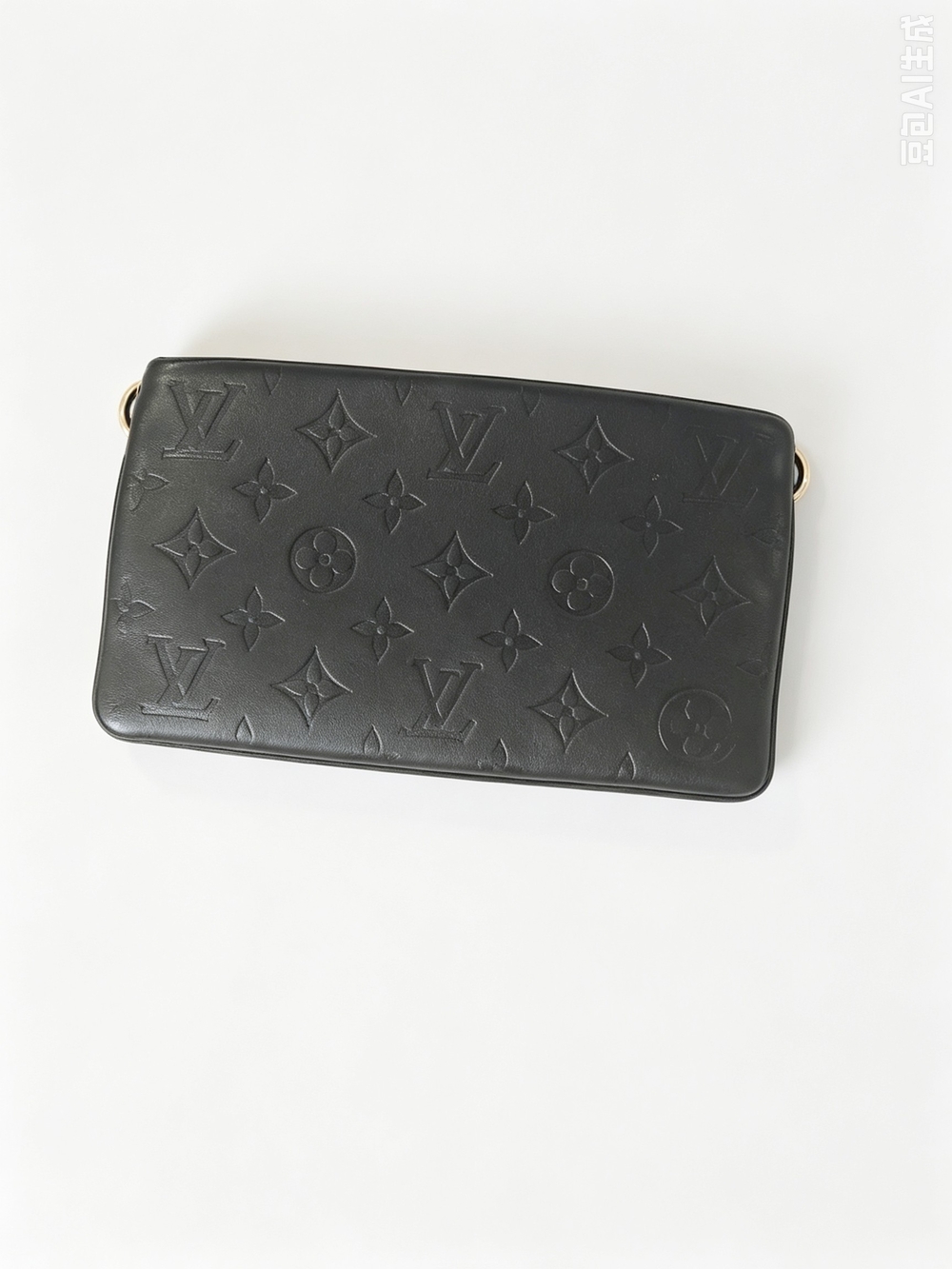 LOUIS VUITTON Black Empreinte Monogram Pouch